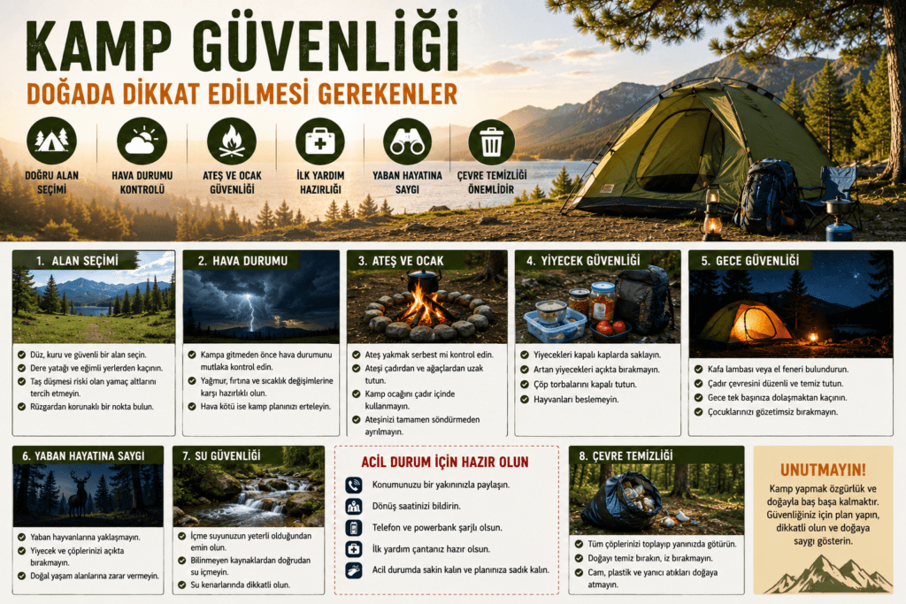 Kamp Güvenliği: Doğada Dikkat Edilmesi Gerekenler