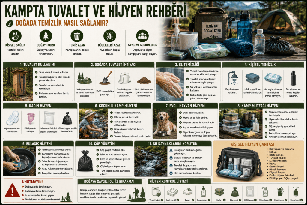 Kampta Tuvalet ve Hijyen Rehberi: Doğada Temizlik Nasıl Sağlanır?