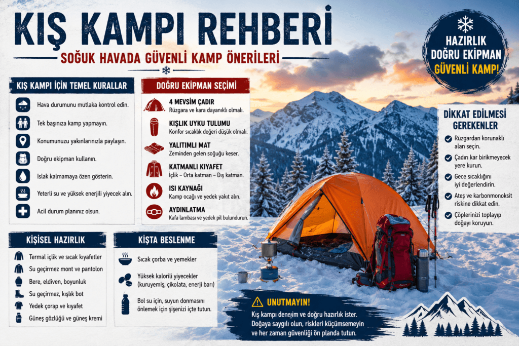 Kış Kampı Rehberi: Soğuk Havada Güvenli Kamp Önerileri